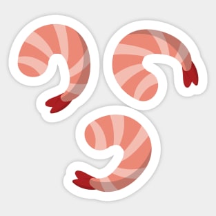 Fresh Cooked Prawns Sticker